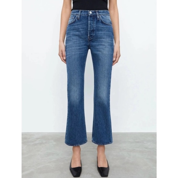 Toteme Cropped Kick Flair Jeans